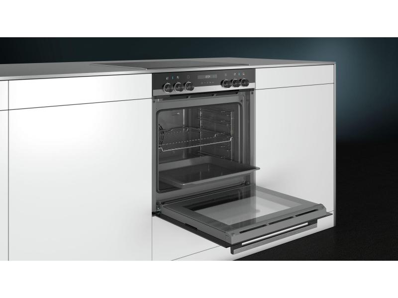 Siemens Einbauherd HE517ABS0C A, Schwarz/Silber