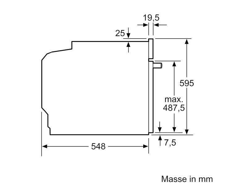 Siemens Einbauherd HE517ABS0C A, Schwarz/Silber