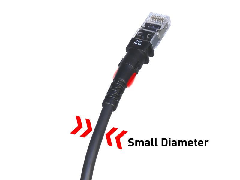 Patchsee Patchkabel ThinPATCH Cat 6A, U/FTP, 0.6 m, Schwarz 10 Stück