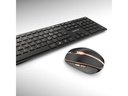 Cherry Tastatur-Maus-Set DW 9100 Slim Schwarz / Bronze