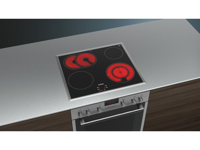 Siemens Glaskeramik-Kochfeld EF645BNN1E Flachrahmen-Design