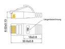 SLIM Slimpatchkabel  Cat 6, STP, 0.1 m, Gelb