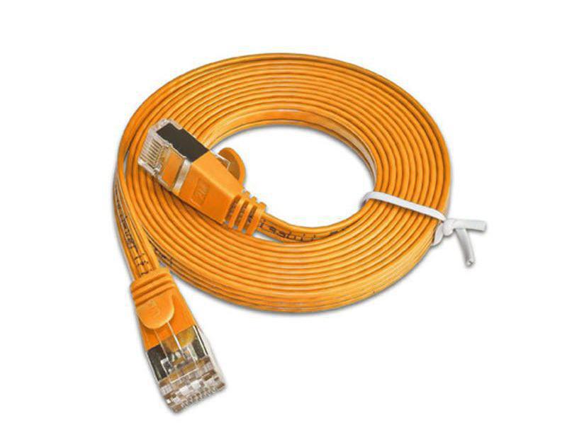 SLIM Slimpatchkabel  Cat 6, STP, 0.1 m, Orange