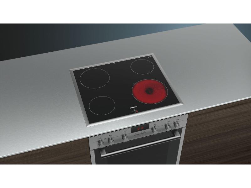 Siemens Glaskeramik-Kochfeld iQ100, 60 cm Flachrahmen-Design
