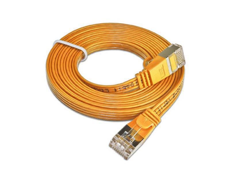 SLIM Slimpatchkabel  Cat 6, STP, 0.1 m, Orange