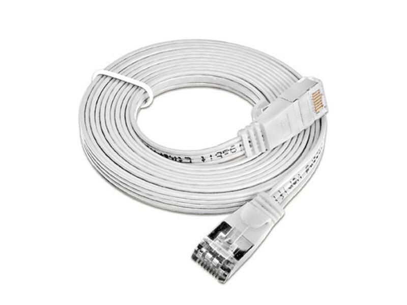 SLIM Slimpatchkabel  Cat 6, STP, 0.1 m, Weiss