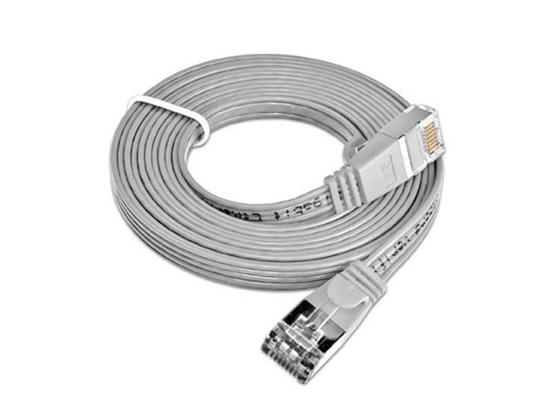 SLIM Slimpatchkabel  Cat 6, STP, 0.25 m, Grau