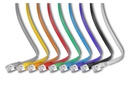 SLIM Slimpatchkabel  Cat 6, STP, 0.75 m, Weiss
