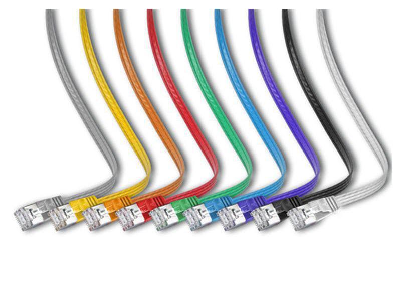 SLIM Slimpatchkabel  Cat 6, STP, 1 m, Gelb