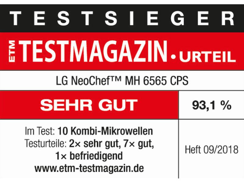 LG Mikrowelle NeoChef MH6565CPS Silber