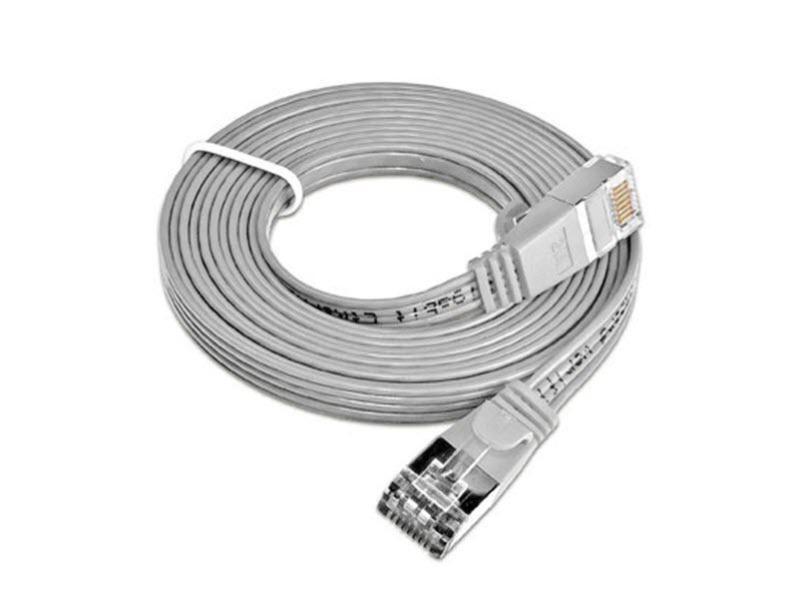 SLIM Slimpatchkabel  Cat 6, STP, 3 m, Grau
