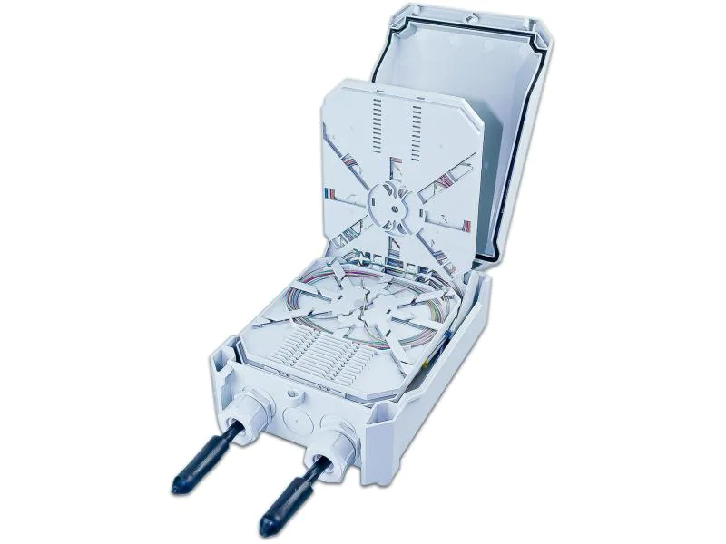 Lightwin Spleissbox LSB 0 CRIMP IP55 Wandbox Mini, mit Kassette, für 48 Fasern