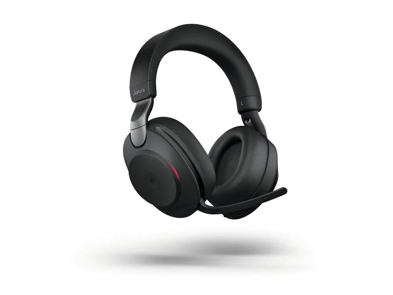 Jabra Headset Evolve2 85 DUO MS Schwarz, USB-C, Ladestation