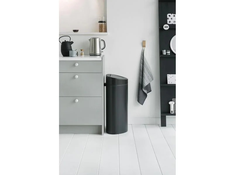 Brabantia Abfalleimer Touch Bin 40 l, Matt Black