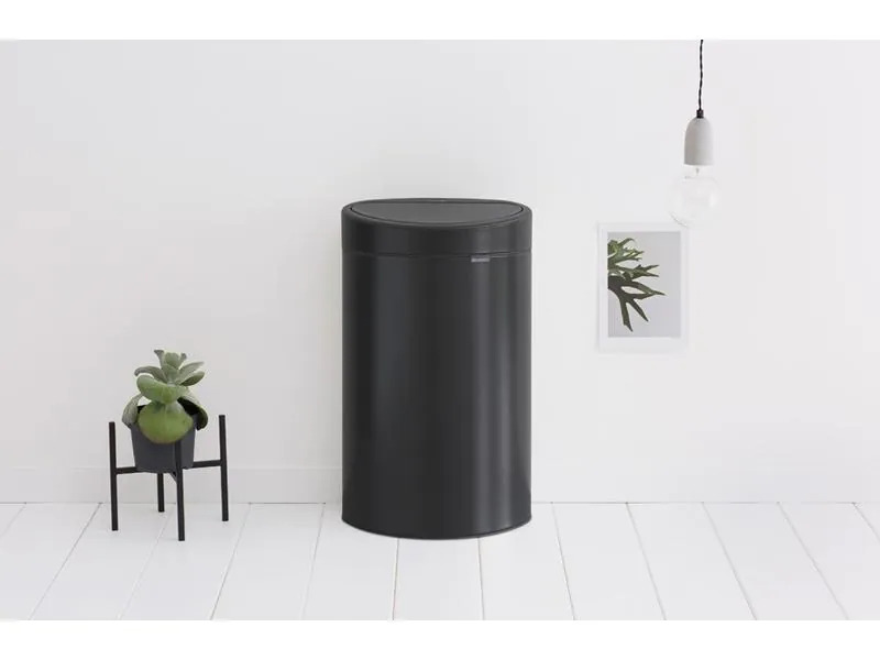 Brabantia Abfalleimer Touch Bin 40 l, Matt Black