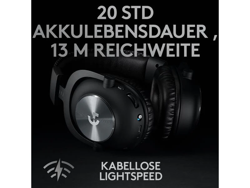 Logitech Headset G Pro X Wireless Lightspeed Gaming Schwarz