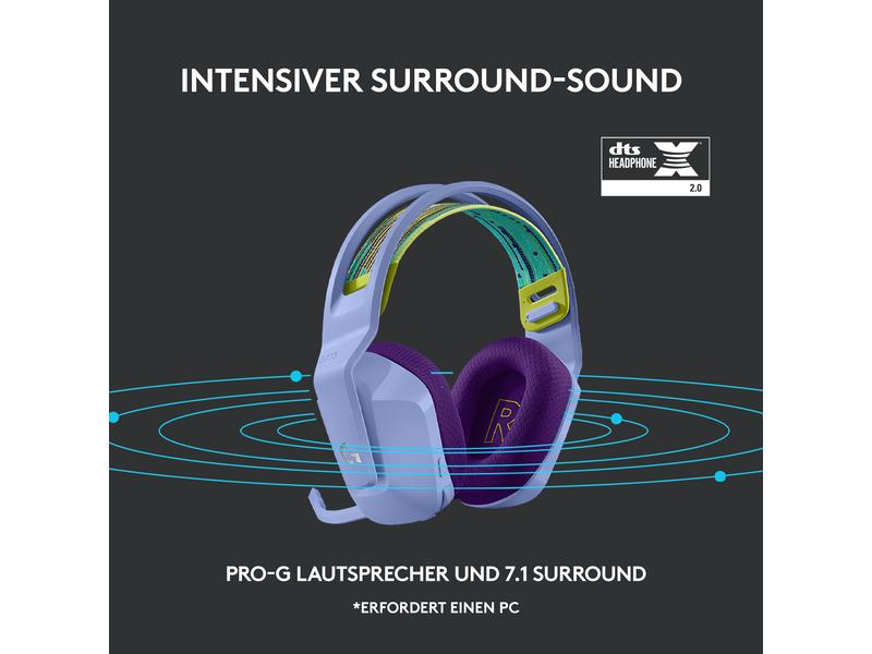 Logitech Headset G733 Lightspeed Lila
