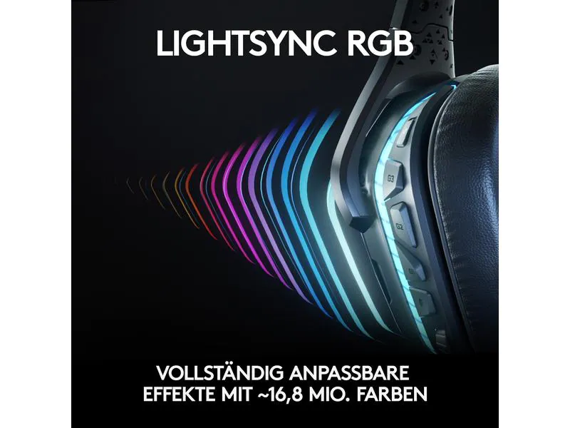 Logitech Headset G935 7.1 Surround Wireless Schwarz
