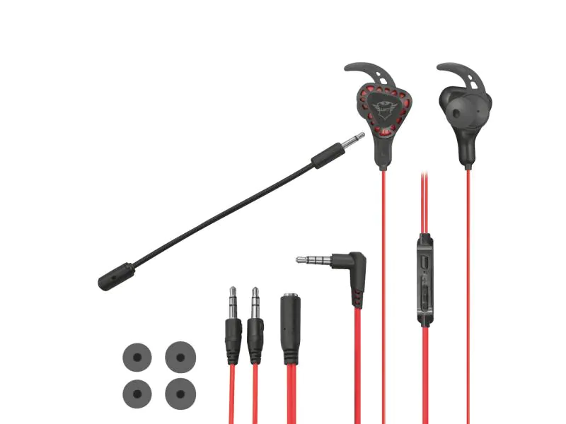 Trust Headset GXT 408 Cobra Rot/Schwarz