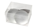 Creativ Company Adventskerzen Halter Ø 7 cm 4 Stück, Silber