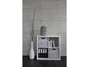 Holz Zollhaus Aufbewahrungskiste Vintage Shabby 33 x 38 cm, Grau