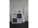 Holz Zollhaus Aufbewahrungskiste Vintage Shabby 33 x 38 cm, Schwarz
