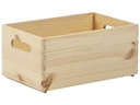 Holz Zollhaus Stapelbox Kiefer 20 x 14 x 30 cm, Braun