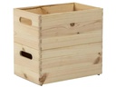 Holz Zollhaus Stapelbox Kiefer 20 x 14 x 30 cm, Braun