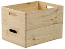 Holz Zollhaus Stapelbox Kiefer 30 x 14 x 40 cm, Braun