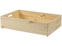 Holz Zollhaus Stapelbox Kiefer 40 x 14 x 60 cm, Braun