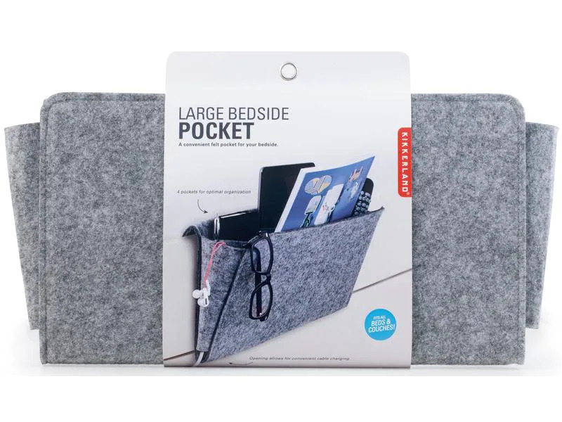 Kikkerland Aufbewahrungstasche Bedside Caddy Grau