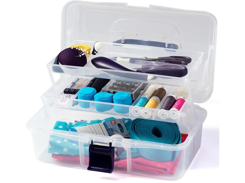Prym Aufbewahrungsbox Nähkasten, Transparent