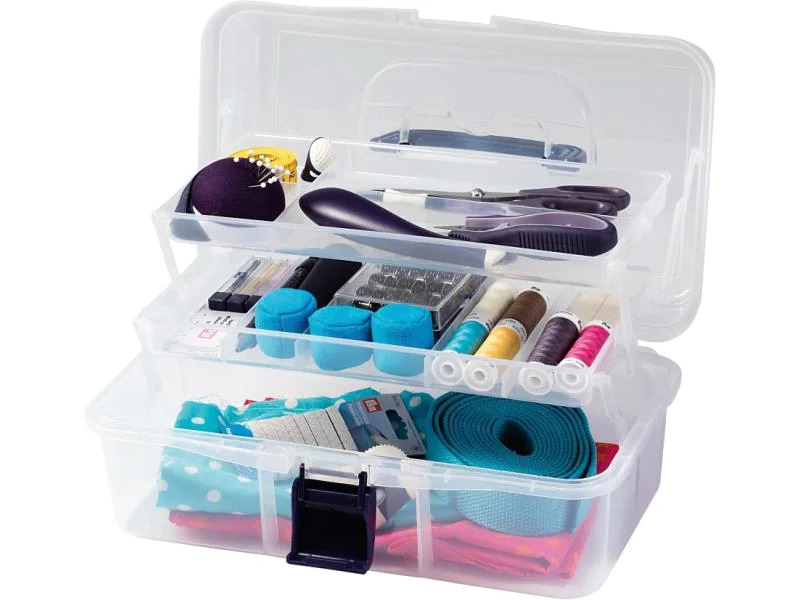 Prym Aufbewahrungsbox Nähkasten, Transparent