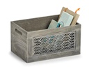 Zeller Present Aufbewahrungsbox Leaves Grau