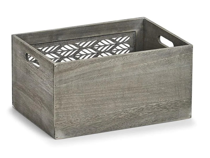 Zeller Present Aufbewahrungsbox Leaves Grau