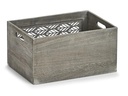 Zeller Present Aufbewahrungsbox Leaves Grau