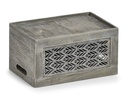 Zeller Present Aufbewahrungsbox Leaves Grau