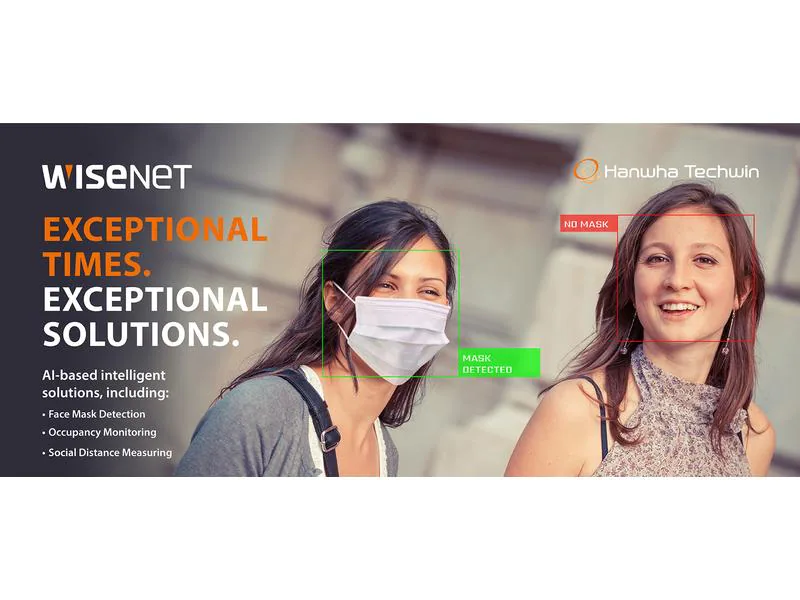 Hanwha Techwin Netzwerkkamera XNO-6080R/MSK inkl. Face Mask Detection