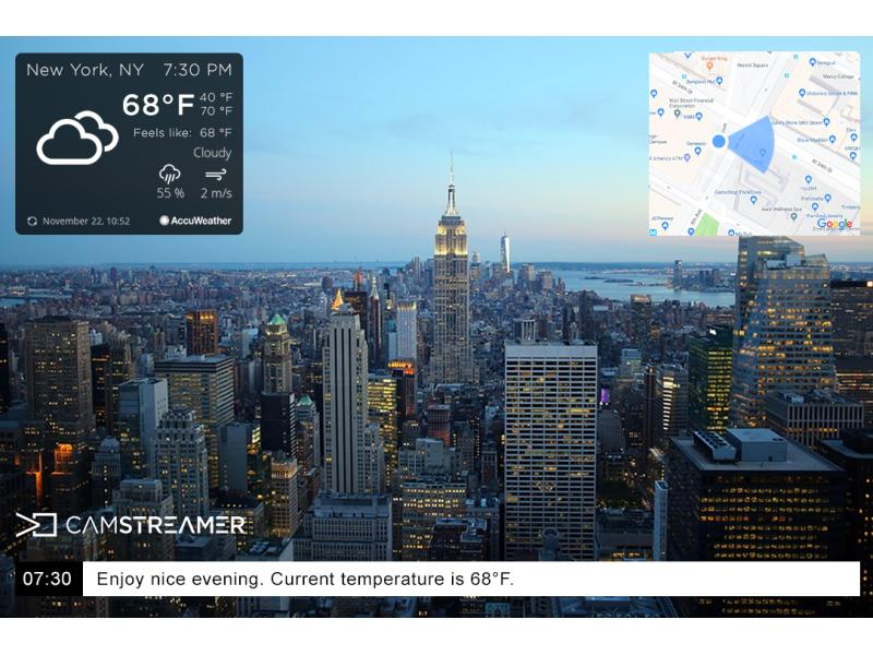 Camstreamer CamOverlay App für AXIS Netzwerkkameras