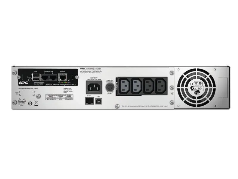 APC USV SMT1500RMI2UNC 1500 VA / 1000 W