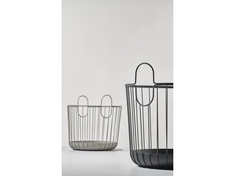 Zone Denmark Aufbewahrungskorb INU Ø 40.6 cm Schwarz