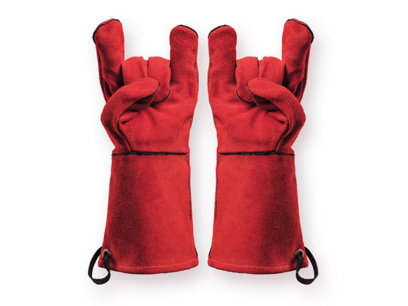 Feuermeister Grillhandschuh Premium BBQ Rot, Grösse 10