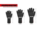 Feuermeister Grillhandschuh Premium BBQ Schwarz, Grösse 12