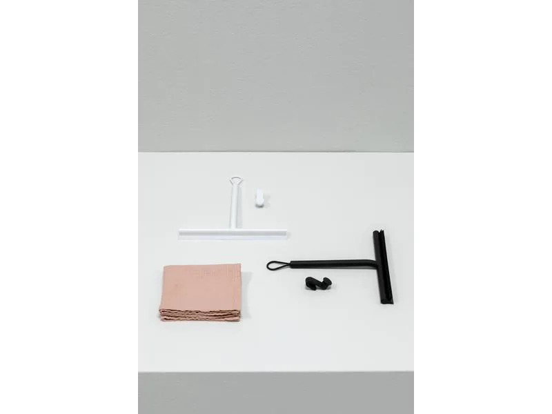 Brabantia Duschabzieher mit Haken 24 cm, Schwarz