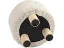 Creativ Company Hocker Fussbank Holz/Textil, Weiss