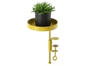 Esschert Design Ablage mit Klemme Stahl, Gold