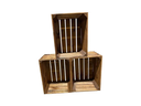 Holz Zollhaus Holzharasse Vintage Shabby Braun 40 x 50 cm