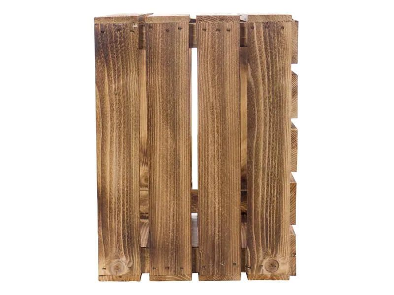 Holz Zollhaus Holzharasse Vintage geflammt 40 x 50 cm