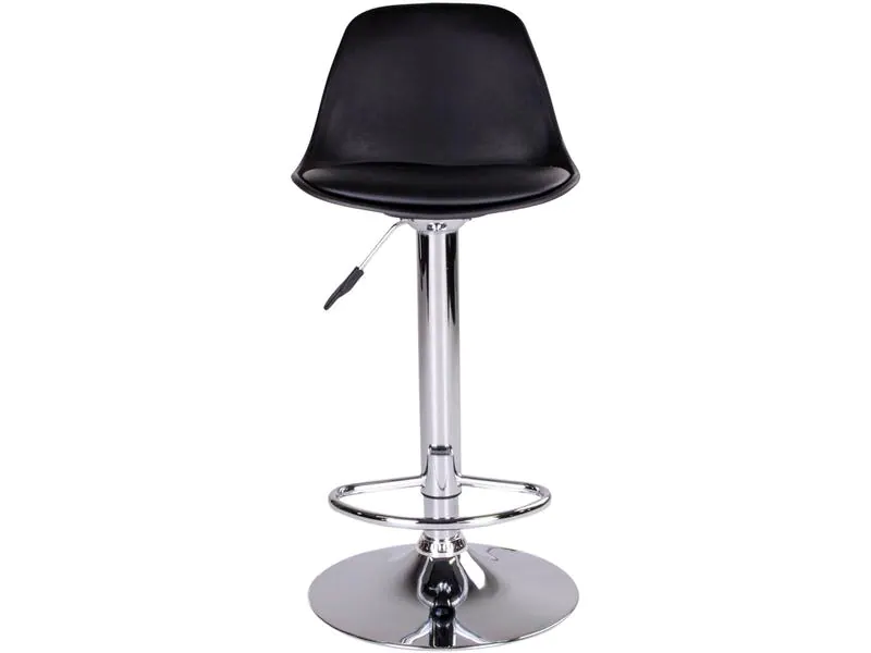 House Nordic Barhocker Trondheim 2 Stück, 41 x 104 cm, Chrom/Schwarz