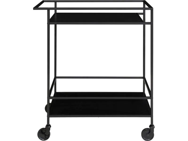 House Nordic Bartrolley Vita 79 x 68 cm, Schwarz